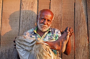 An old man in Mandvi