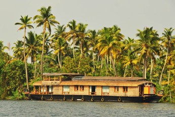 House boat in the backwaters of Kerala