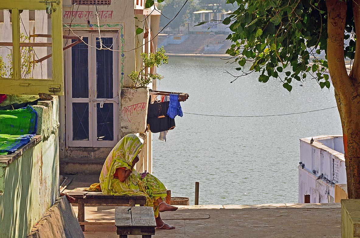 Aside the commercial streets in Pushkar