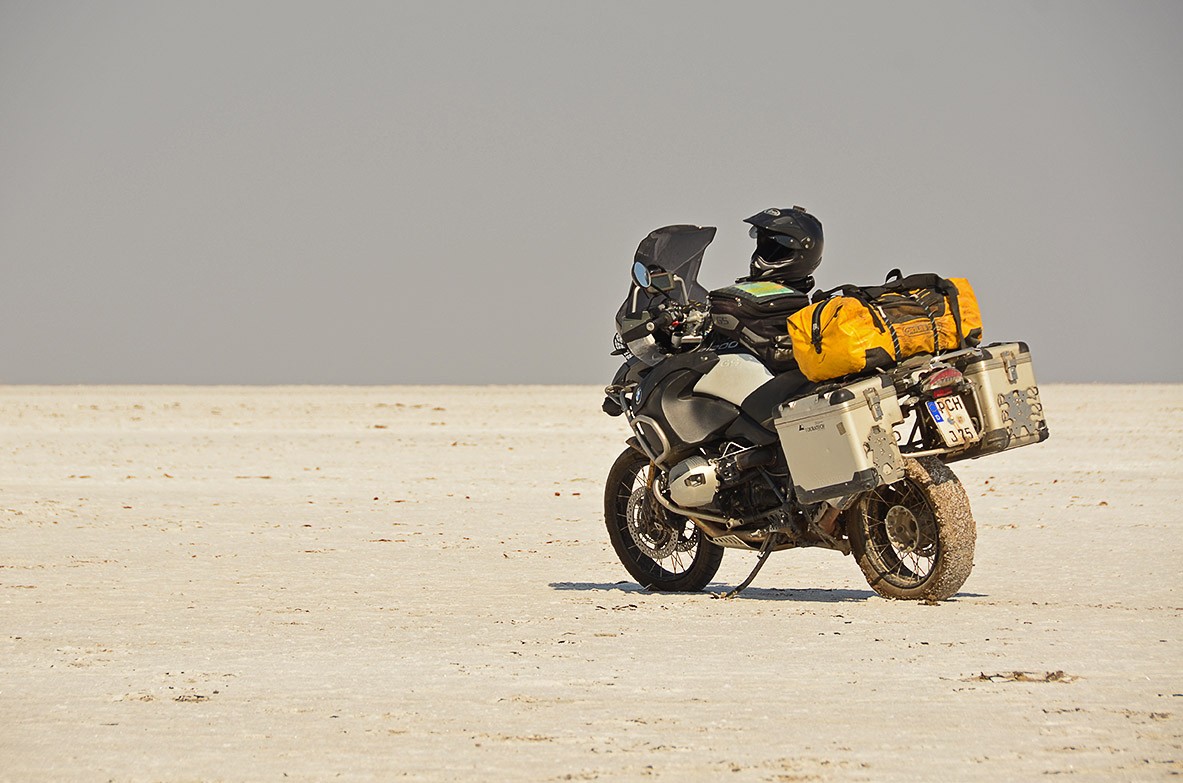 It was still wet and muddy beneath the thin salt layer ...