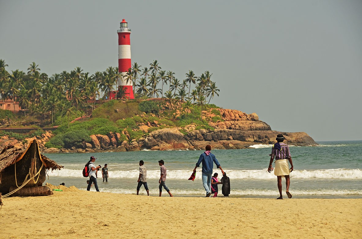 Lighthouse Beach in Kovalam