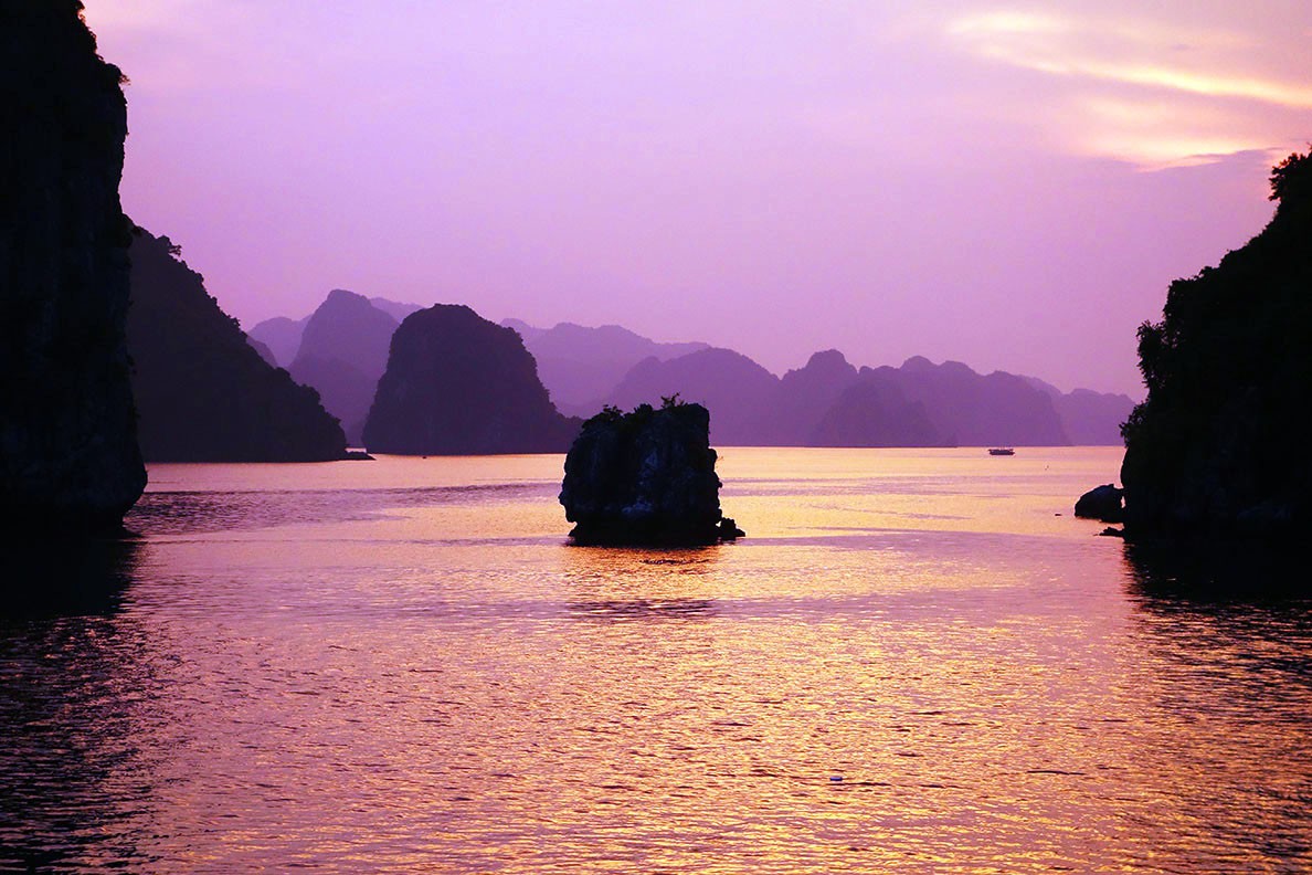 Sunset at Halong Bay