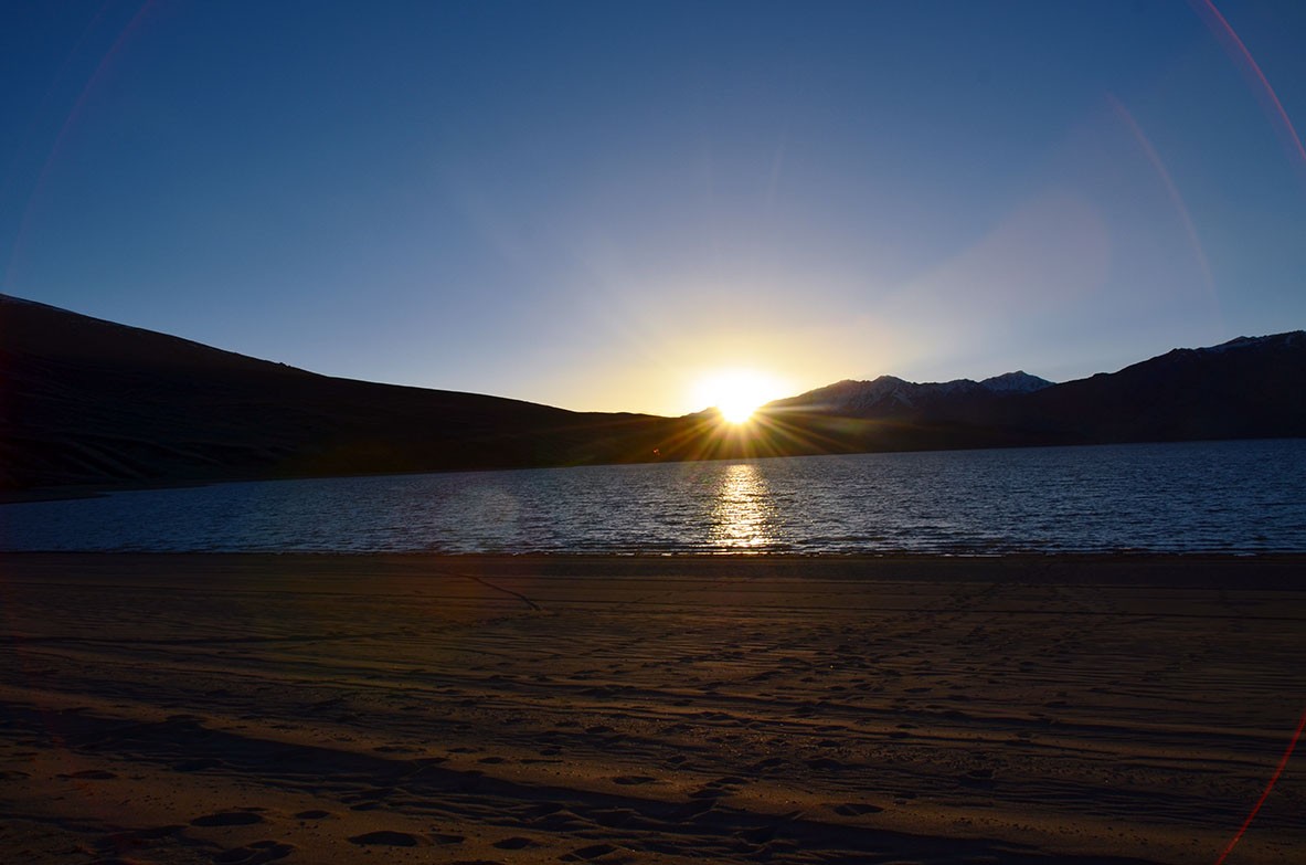 Sunset at Yashil'kul