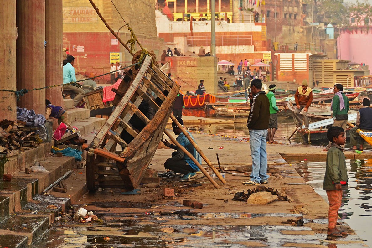 At the Ghats of Varanasi