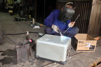 My aluminium welder in Bangkok