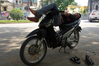Hanoi - A nap in the afternoon